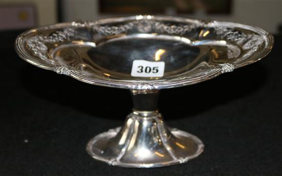 Silver pedestal dish